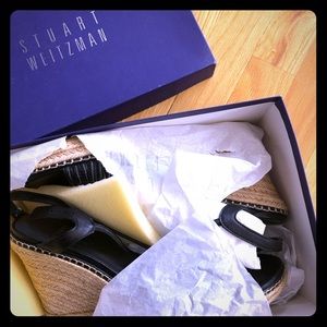 Stuart Weitzman Epicenter Espadrille in Black